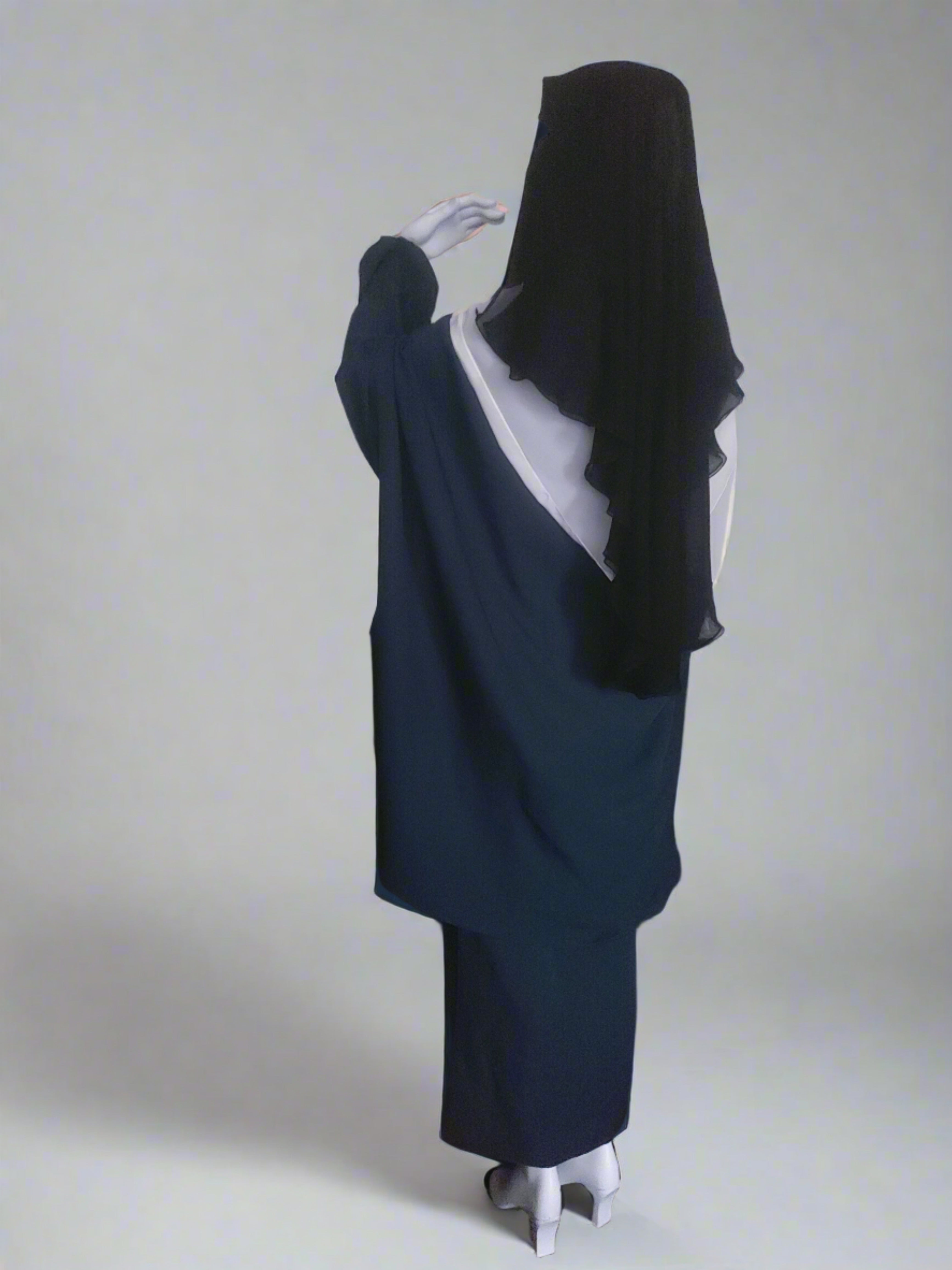 Three-Layer Niqab - Extra Long Veil