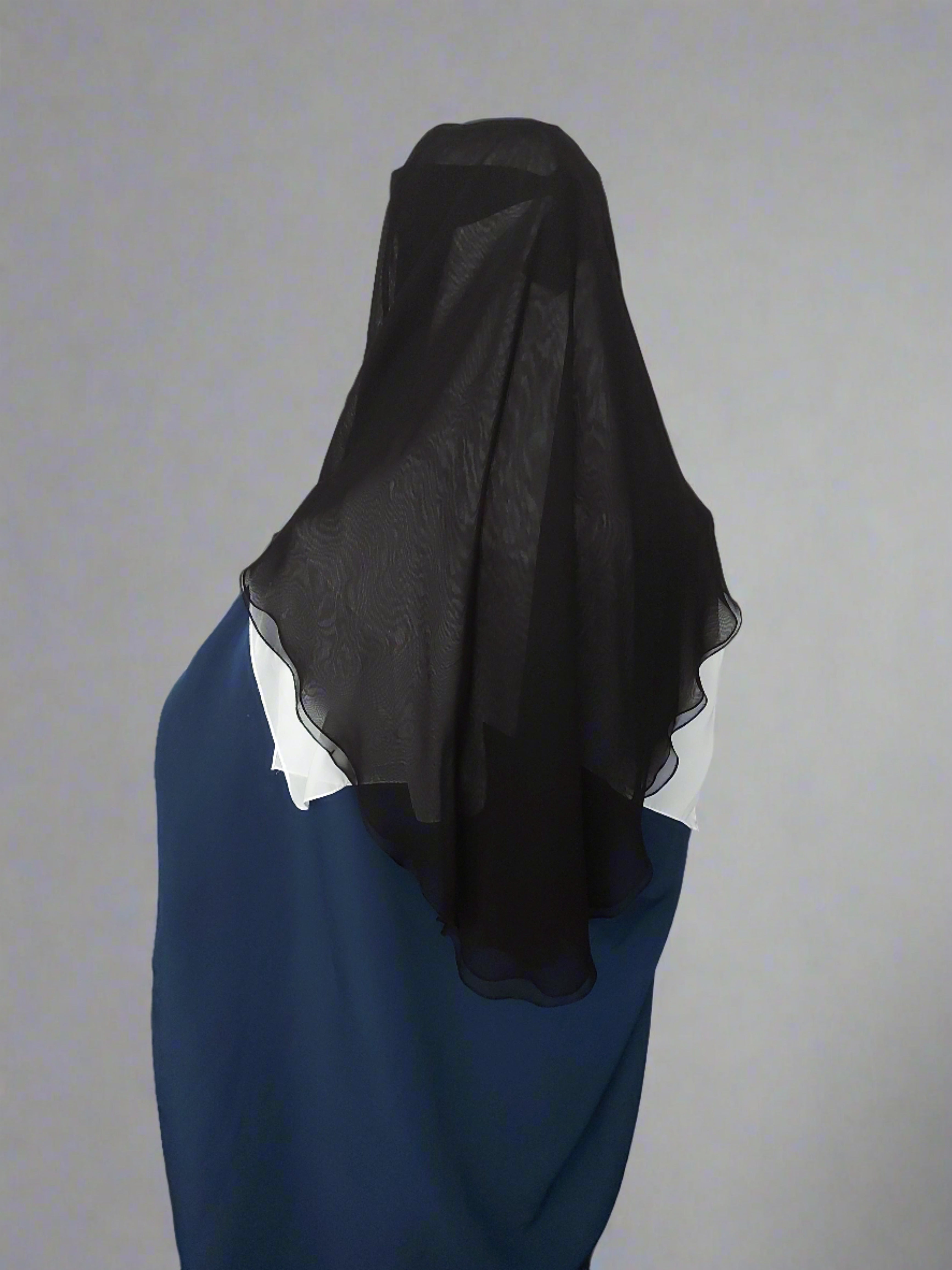 Three-Layer Niqab - Extra Long Veil