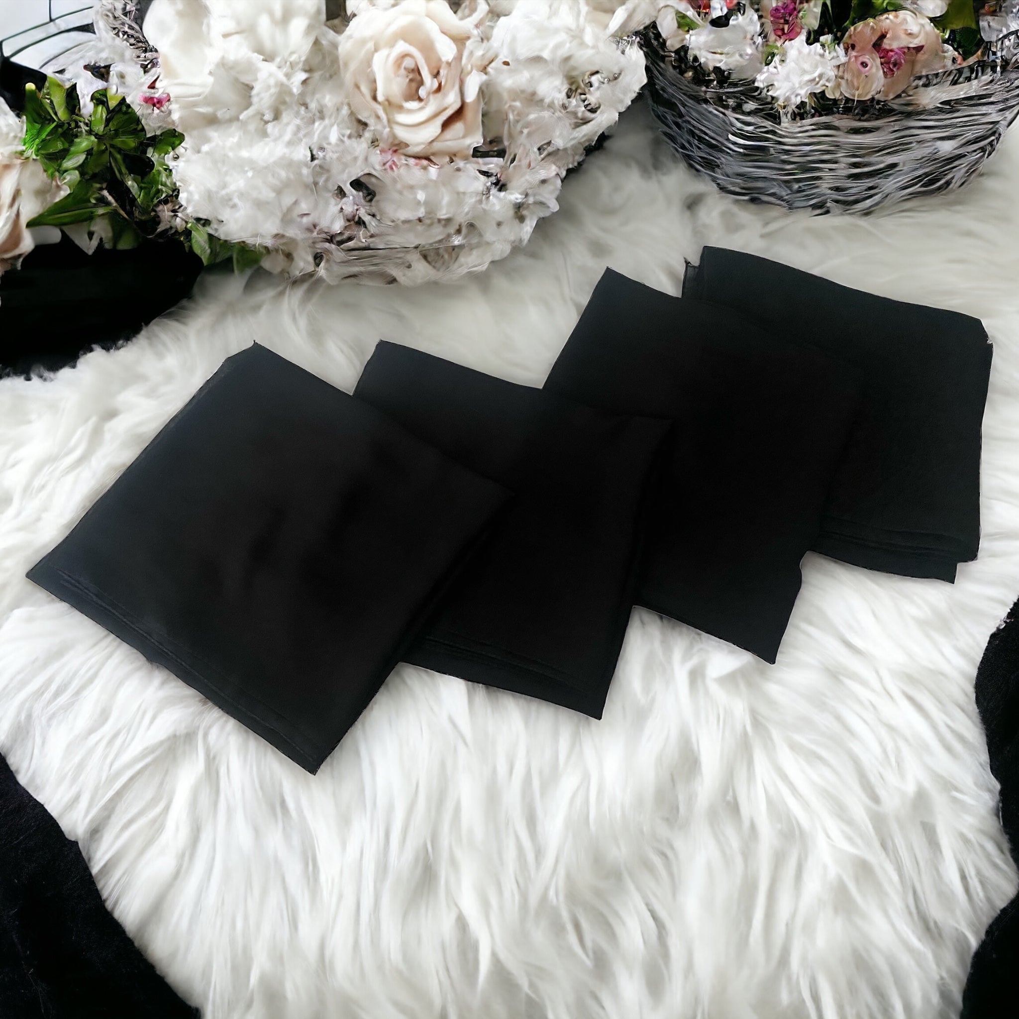Black Chiffon Hijab