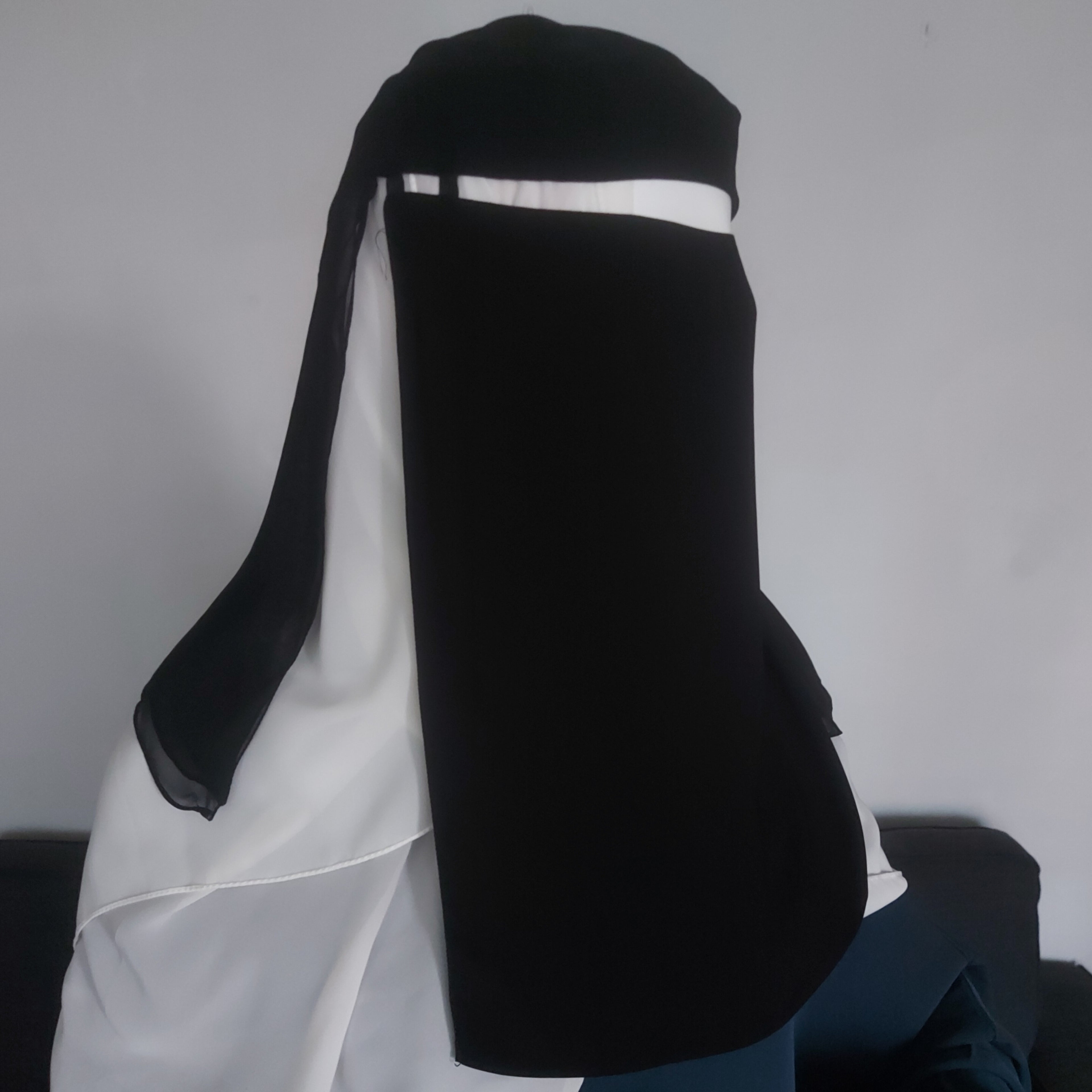 Three-Layer Niqab - Extra Long Veil