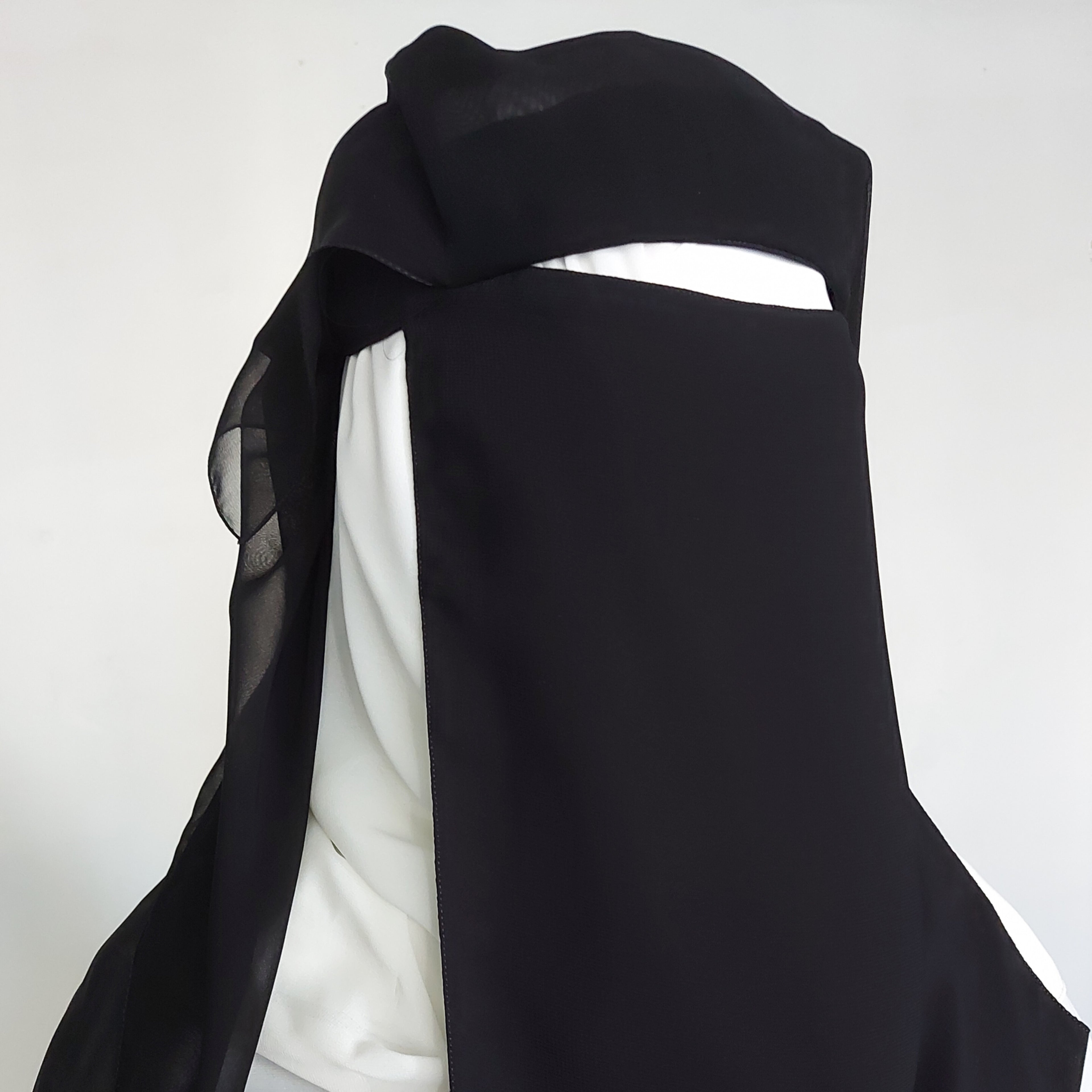 Three-Layer Niqab - Short Square Veil