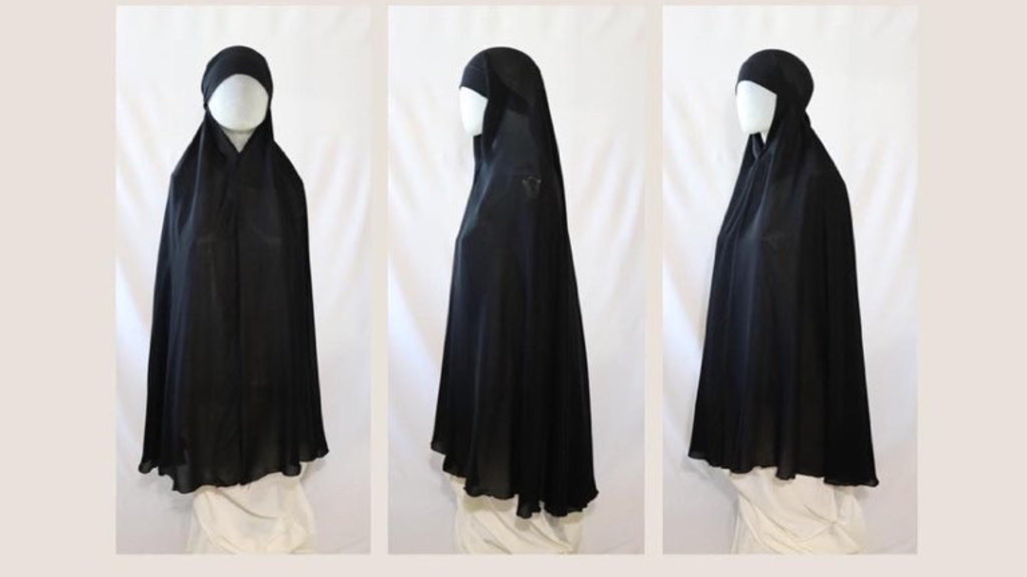 Georgette Buttoned khimar Jilbab