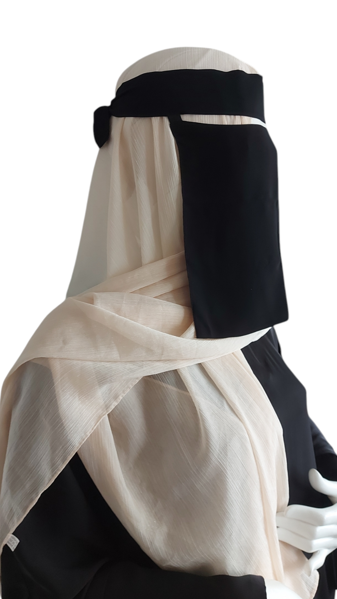 Wholesale Bundle – 30 Black Georgette Niqabs - Custom Styles