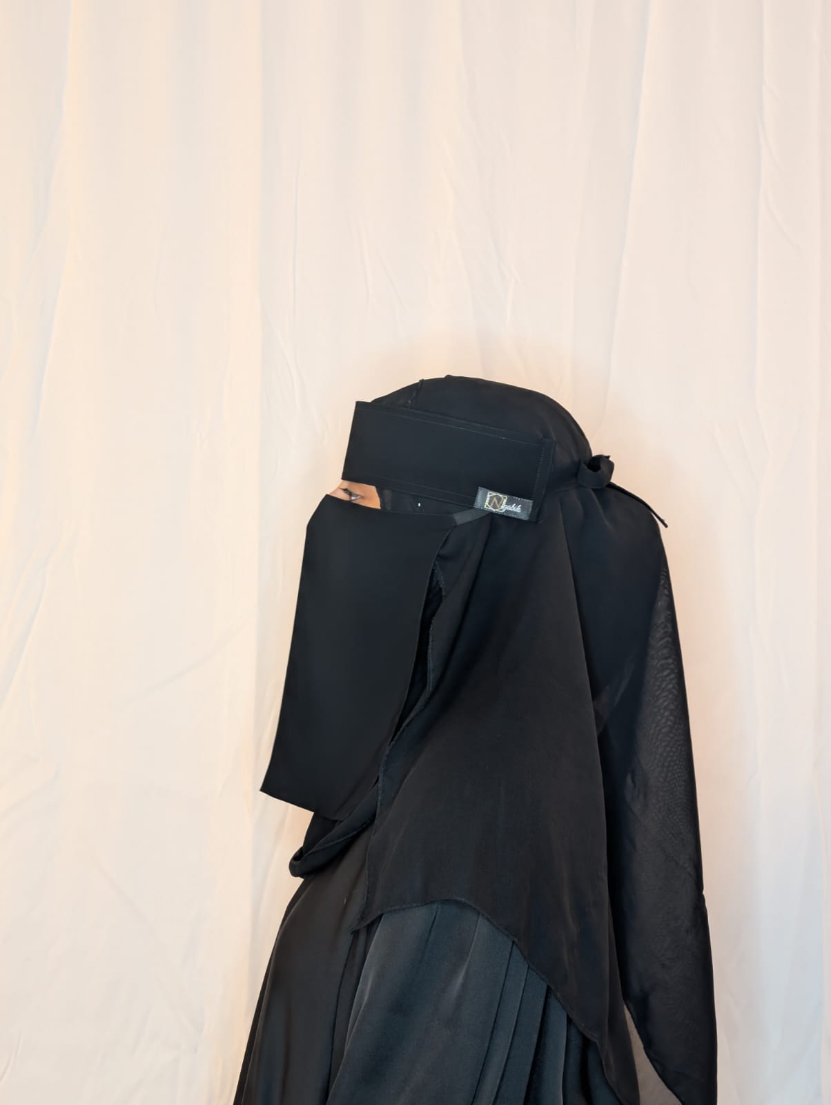 Saudi Niqab With Diagonal Elastic