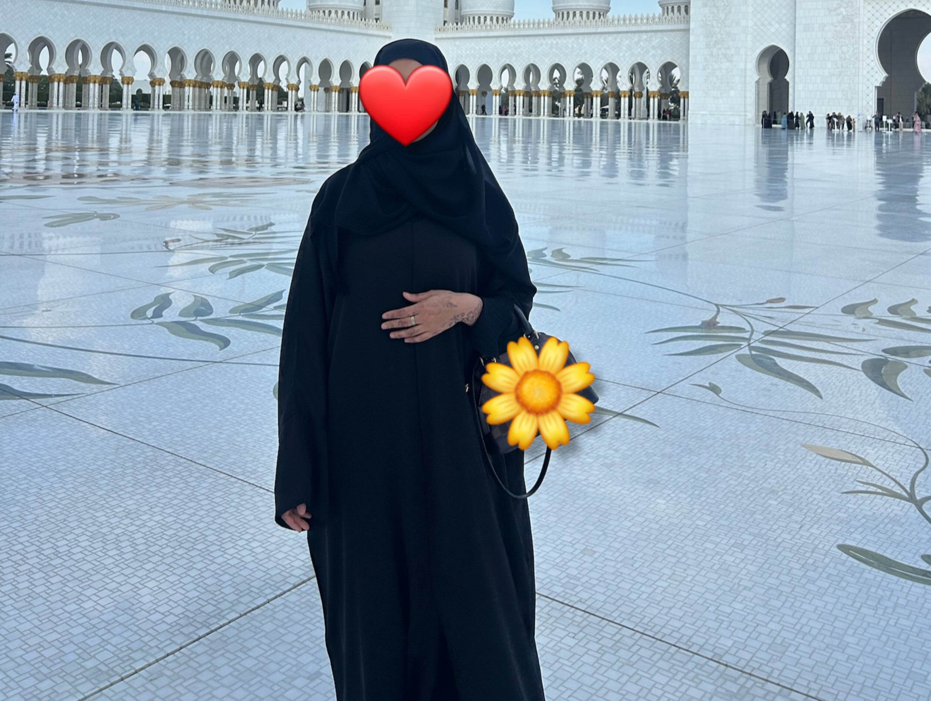 Black Front Buttoned Nida Abaya With Pockets