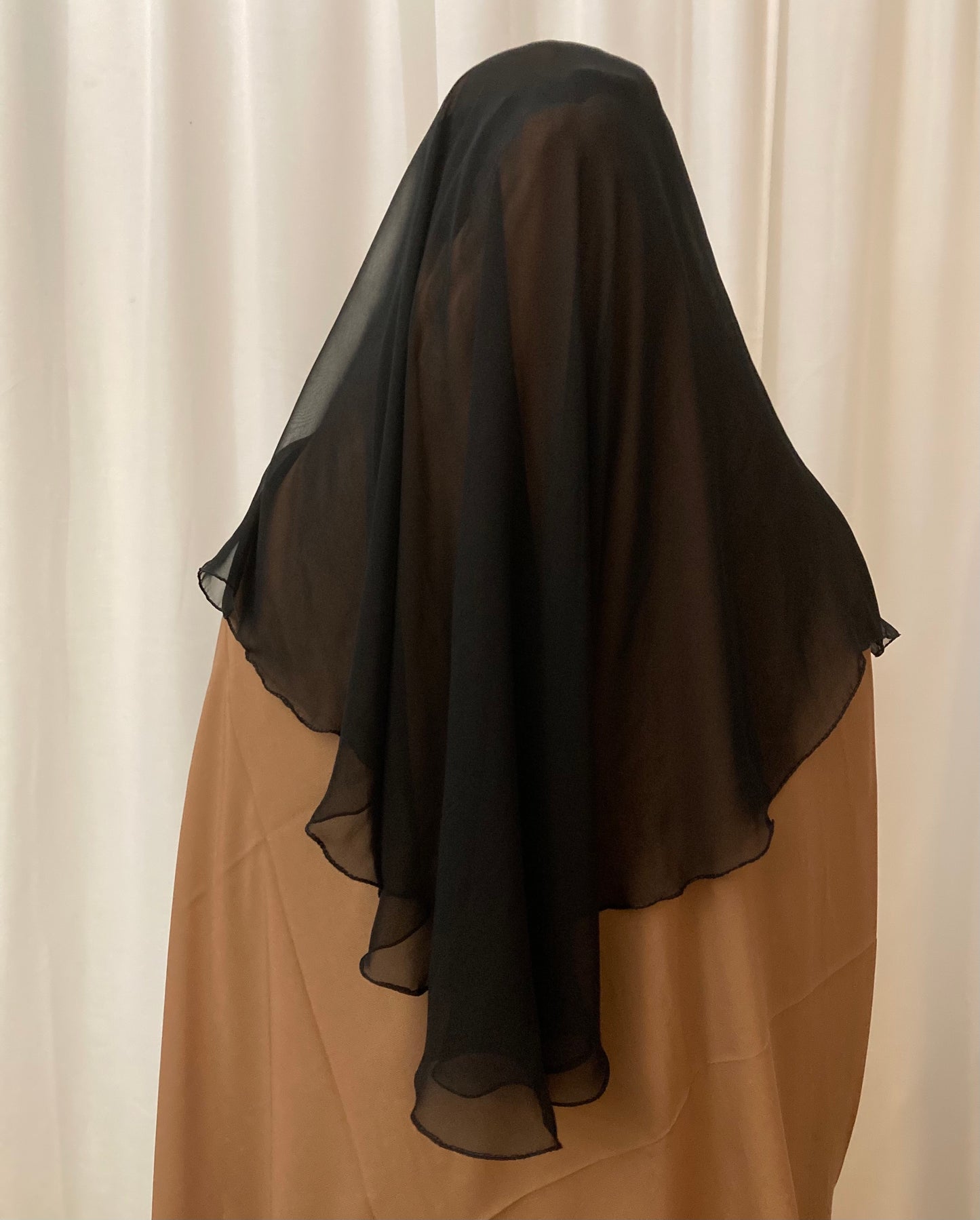 Niqab With One Layer Long Veil