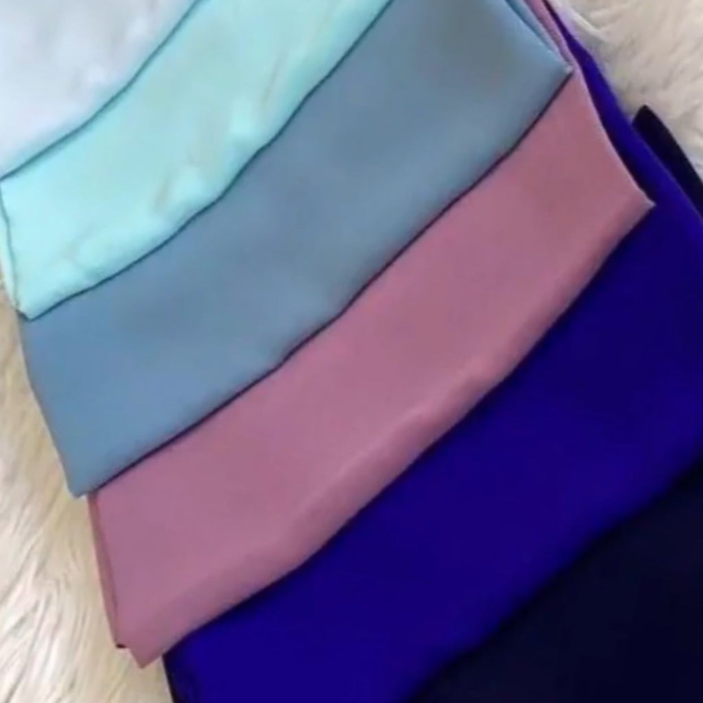 Coloured Chiffon Hijabs (Pickup Only)