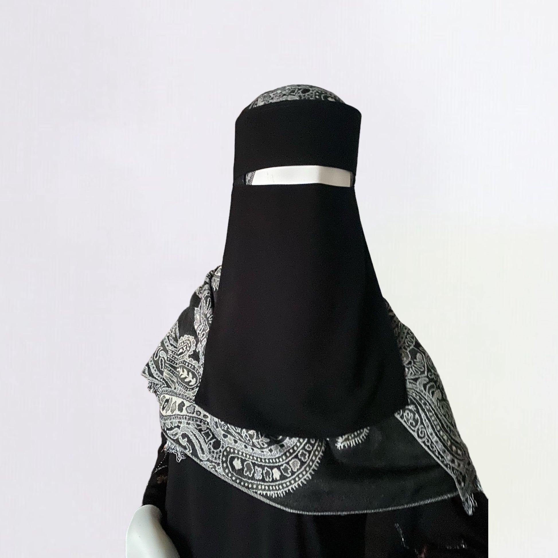 Extra Short Niqab With Elastic And Tie
