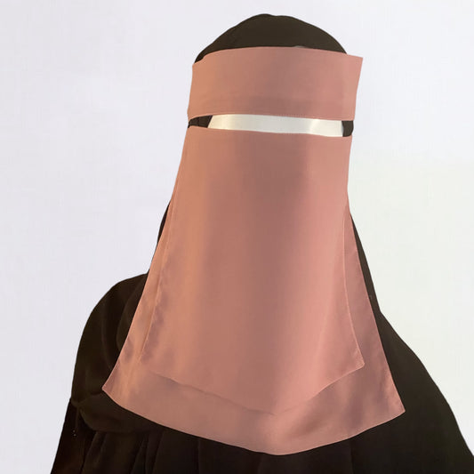 Double Layers Chiffon niqab