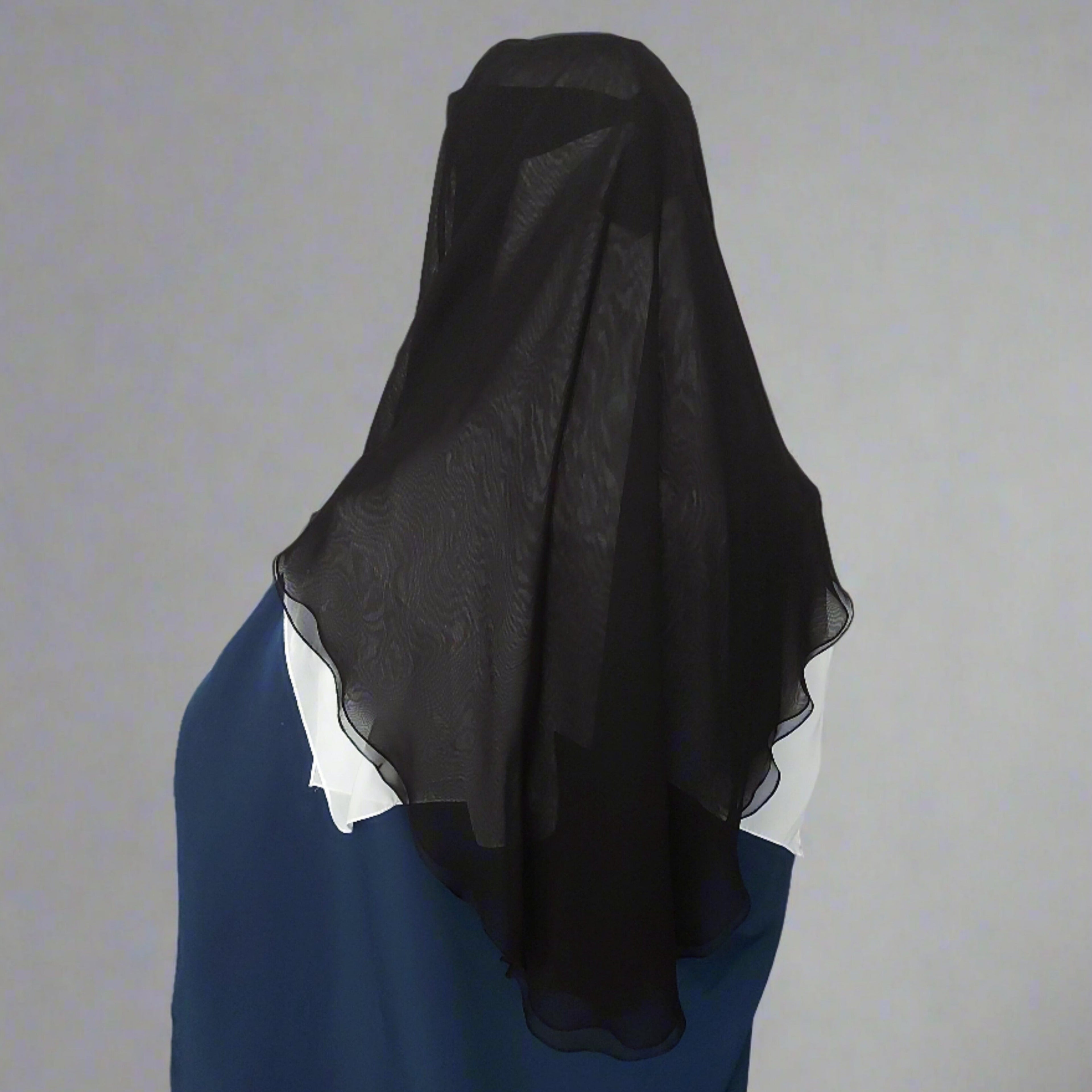 Three-Layer Niqab - Extra Long Veil