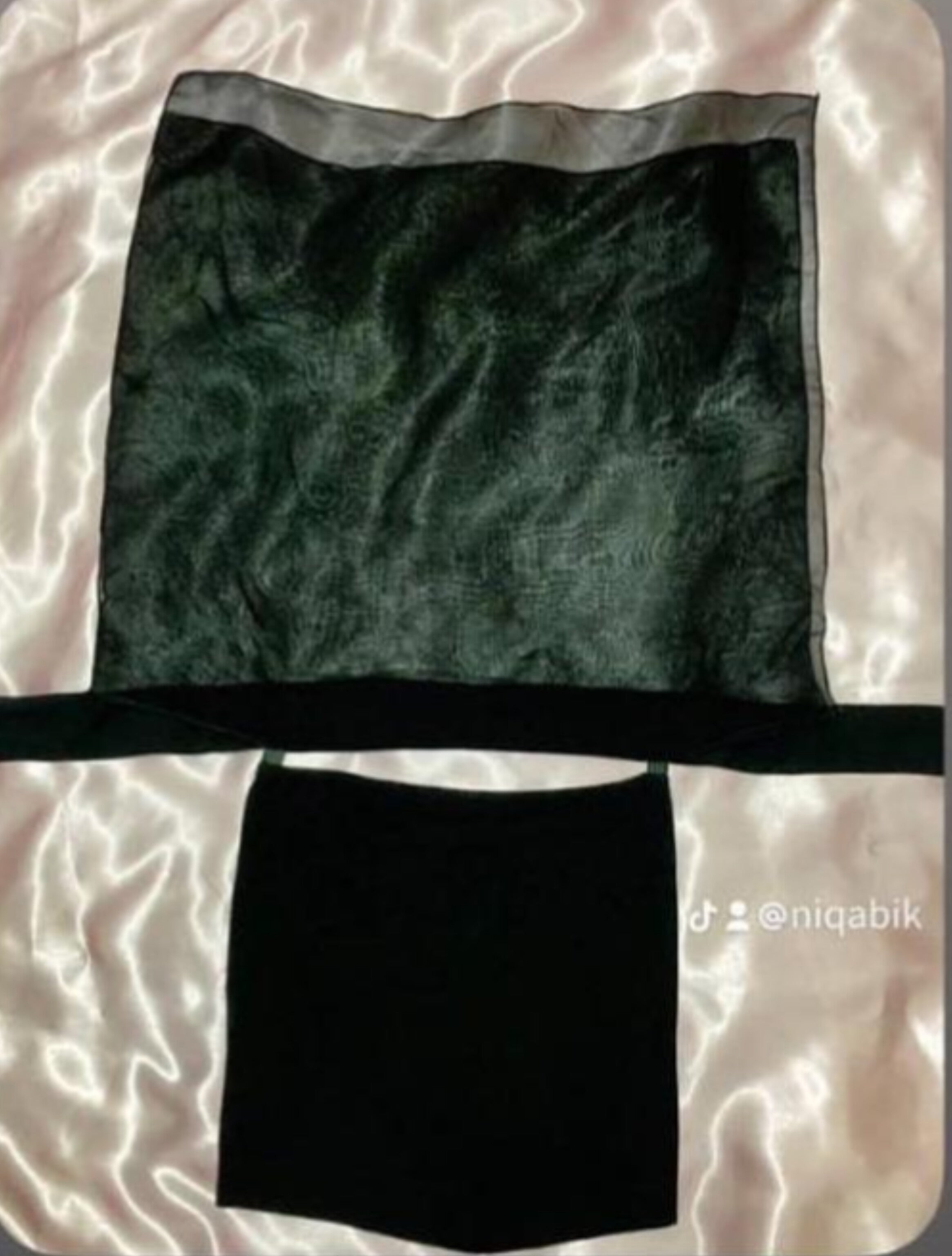 Three-Layer Niqab - Short Square Veil