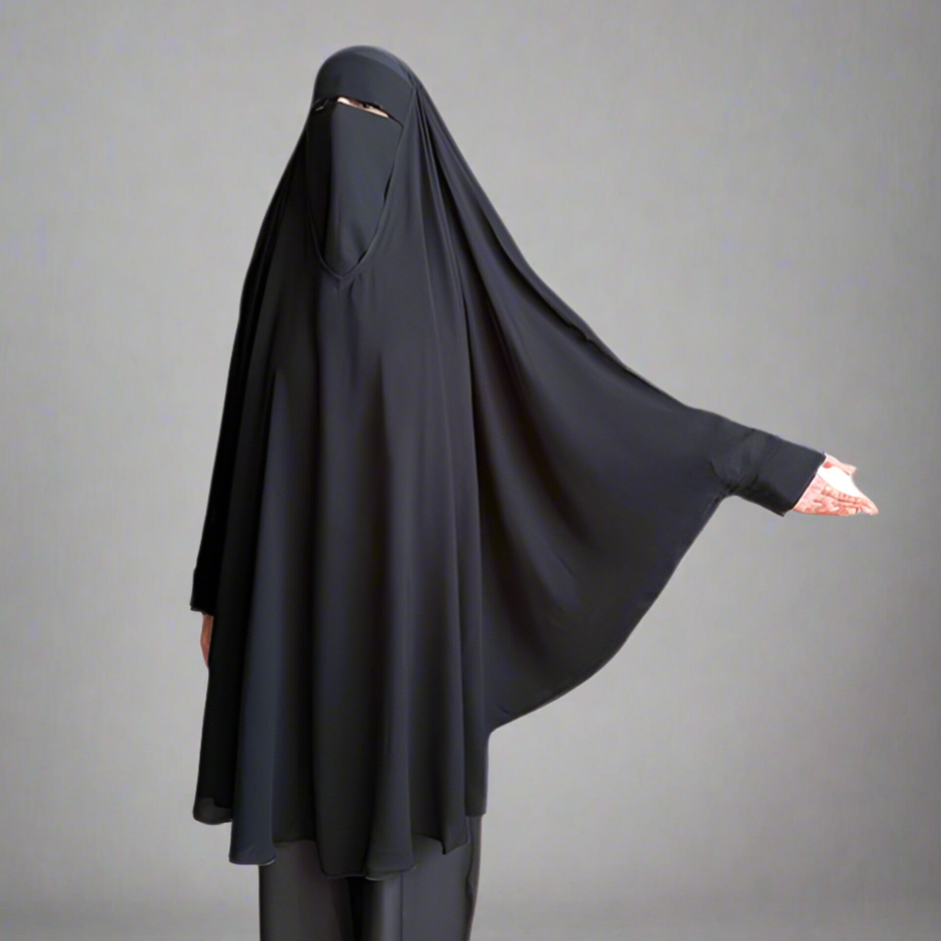 Kuwaiti Ghashwa Abaya & Niqab Set