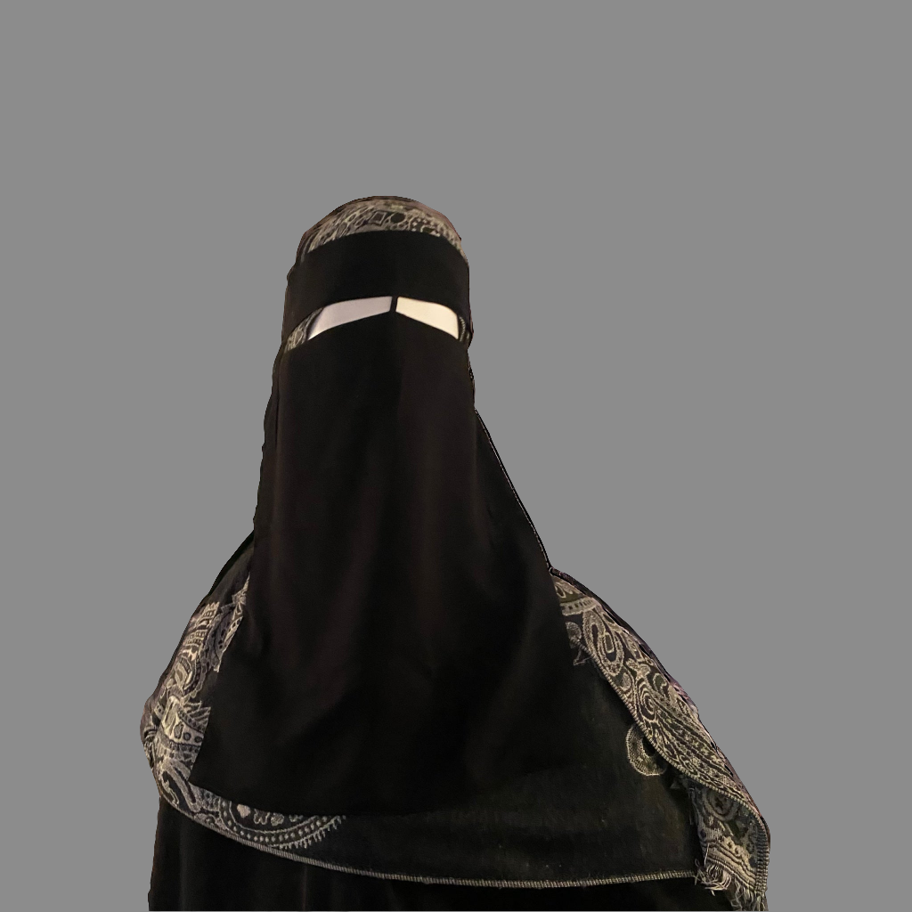 Classic Saudi Niqab With Nose String