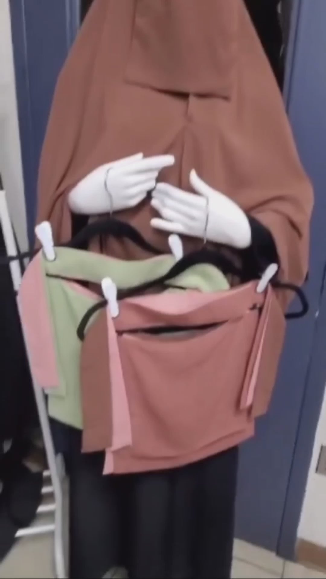 Double Layers Chiffon niqab