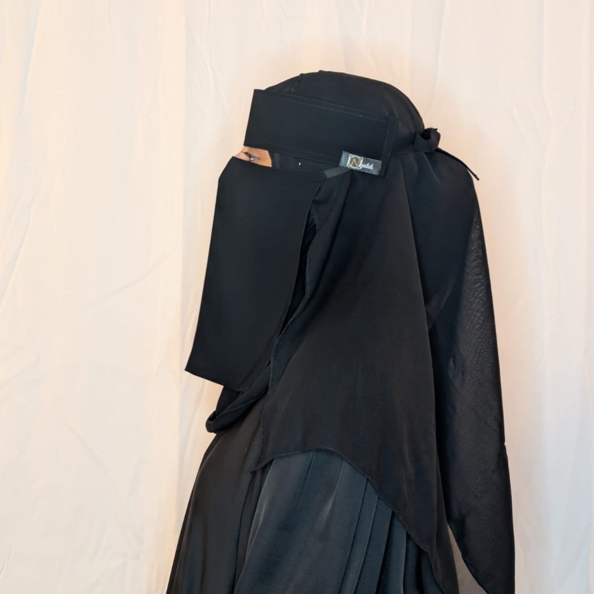 Saudi Niqab With Diagonal Elastic