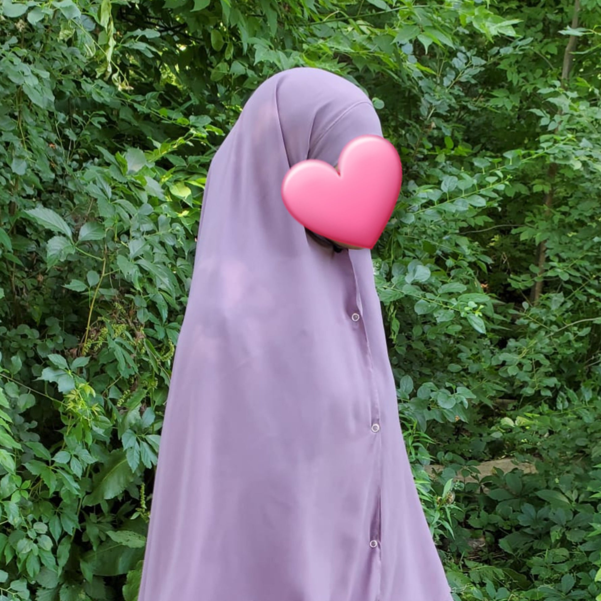 Premium Chiffon Double-Layered Buttoned Jilbab with Back Tie