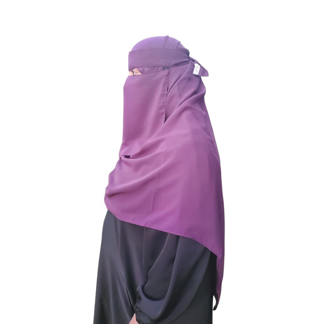 Chiffon Niqab & Hijab Set - Medium Hijab Width