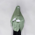 Chiffon Khimar Jilbab & Niqab Set – Pastel Green | Lightweight Modest Outfit
