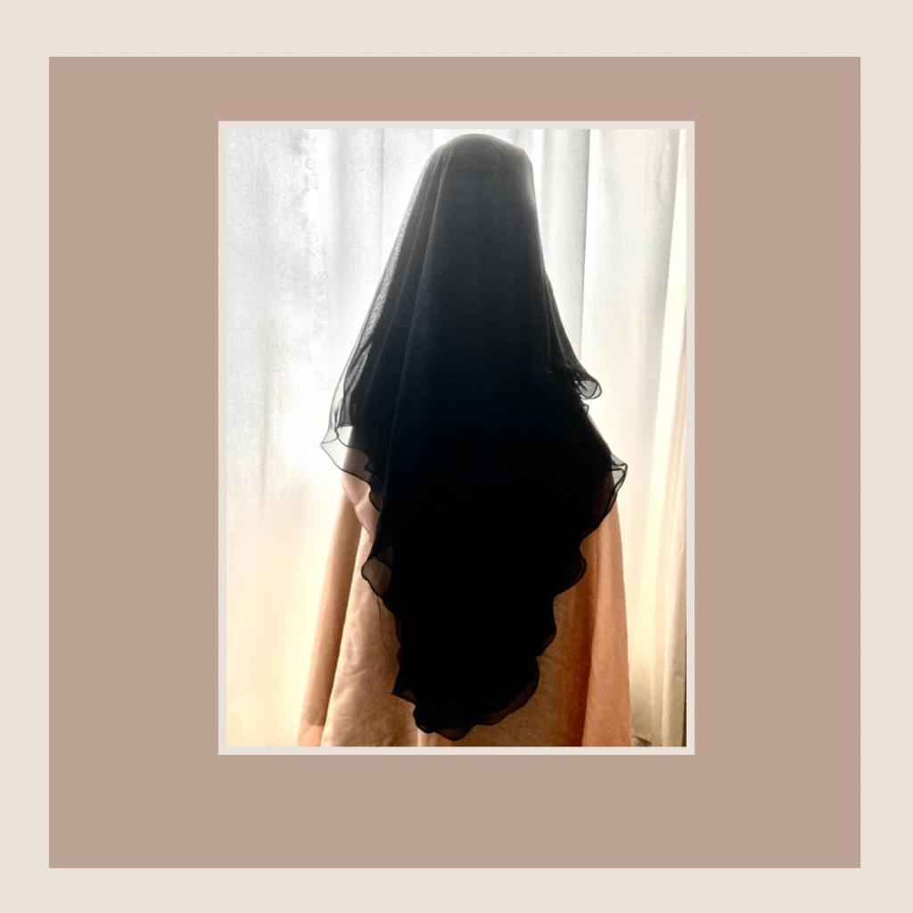 Three-Layer Niqab - Extra Long Veil