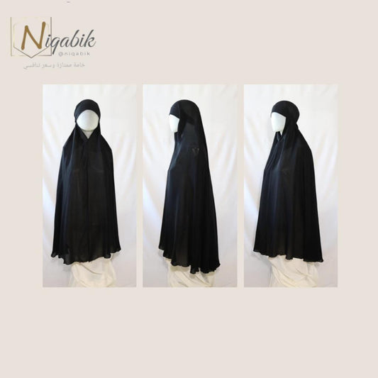 Georgette Buttoned khimar Jilbab